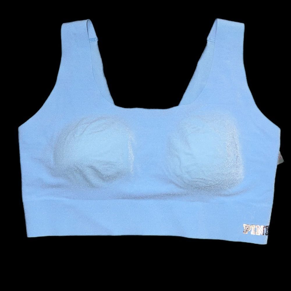 Victorias Secret Pink Lightly Lined ( Padded ) Bralette bra long lined blue M